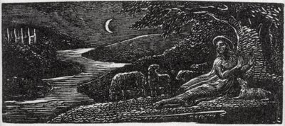 Colinet Resting at Cambridge by Night, illustration from Dr. Thornton